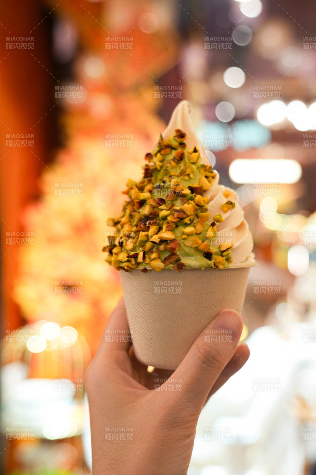 开心果豆腐冰淇淋图片