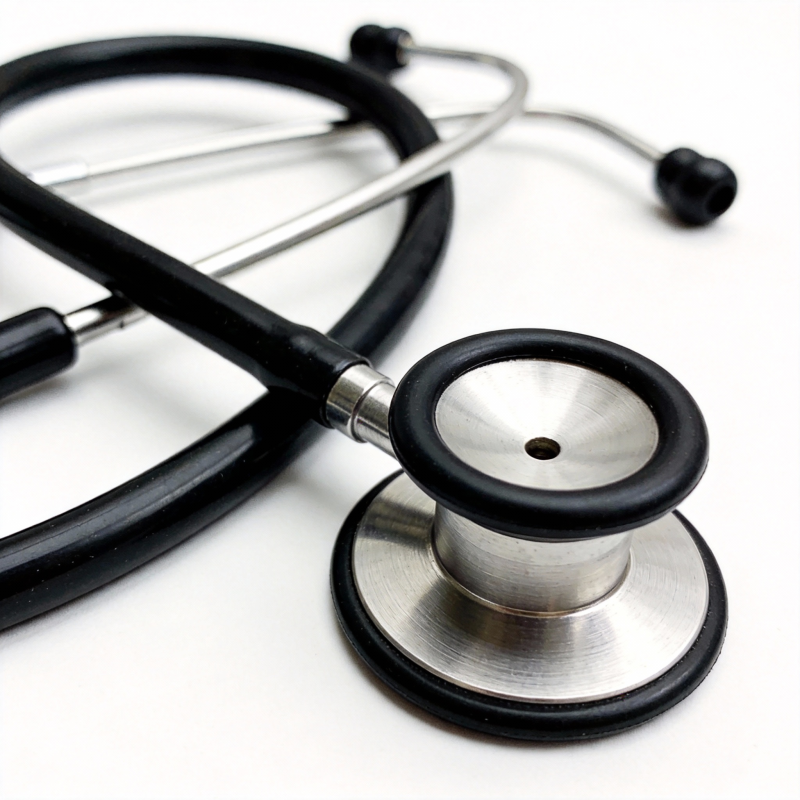 医用听诊器特写图片