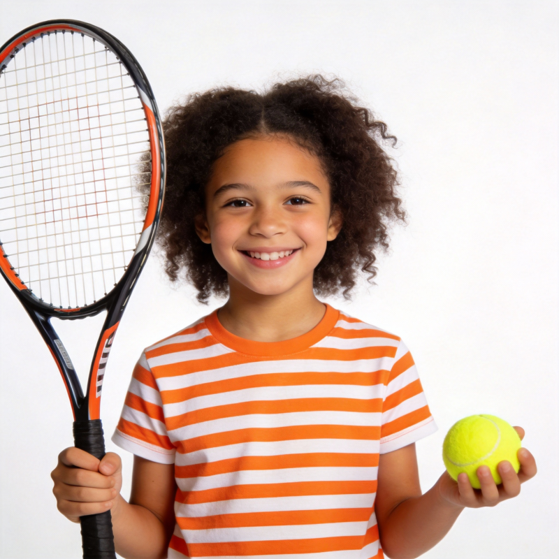 小女孩打网球图片