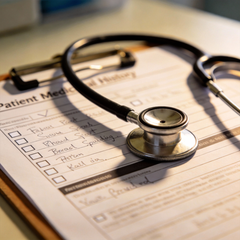 病历与听诊器图片