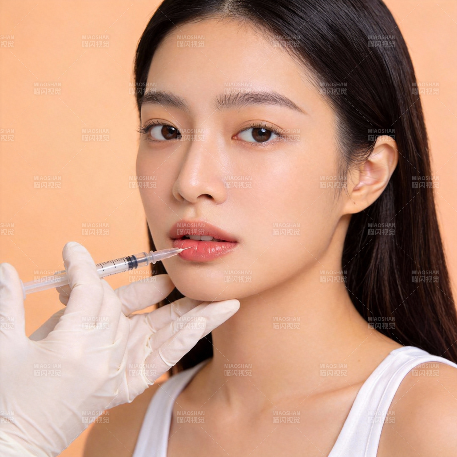 唇部注射美容图片