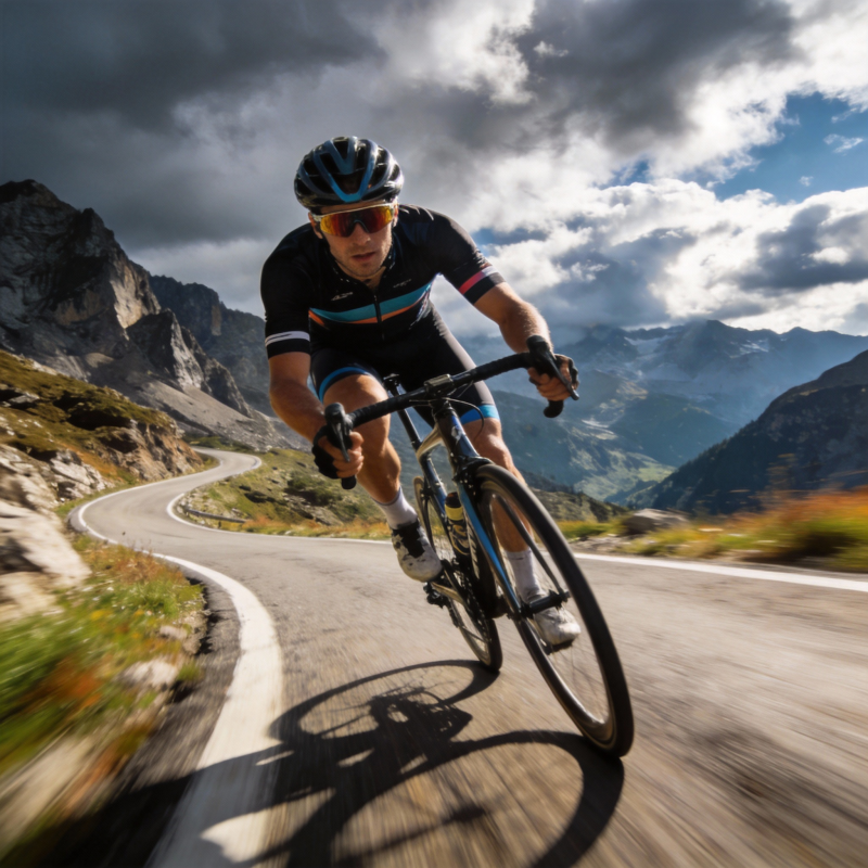 山地骑行 勇攀高峰图片