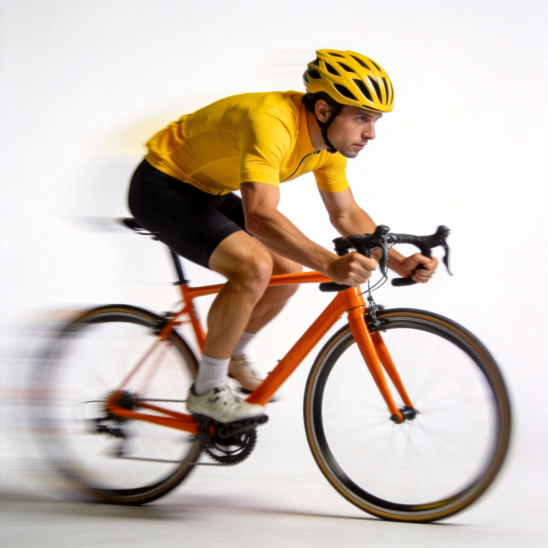 骑行者疾驰瞬间图片