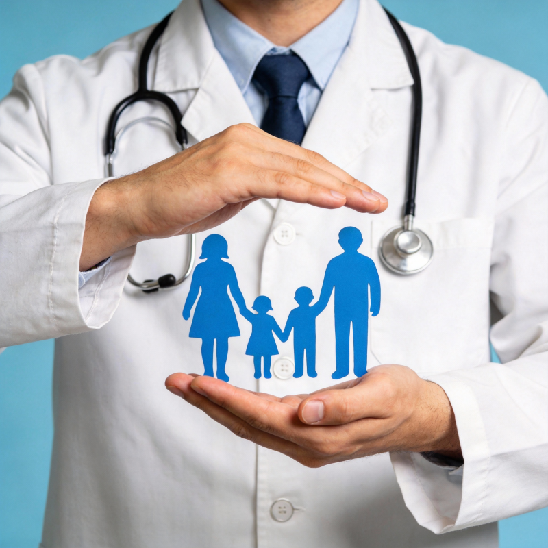医生守护家庭健康图片