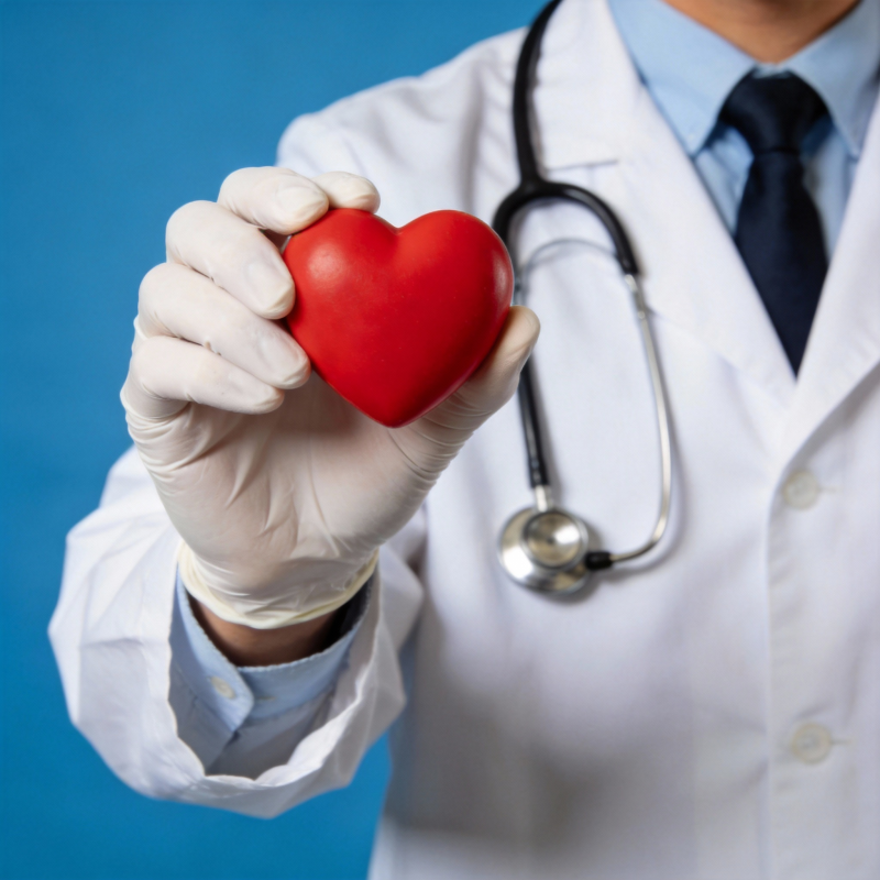 医生手捧红心图片