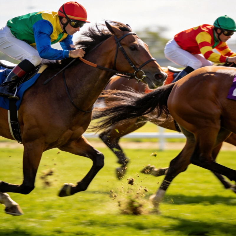 赛马飞驰瞬间图片