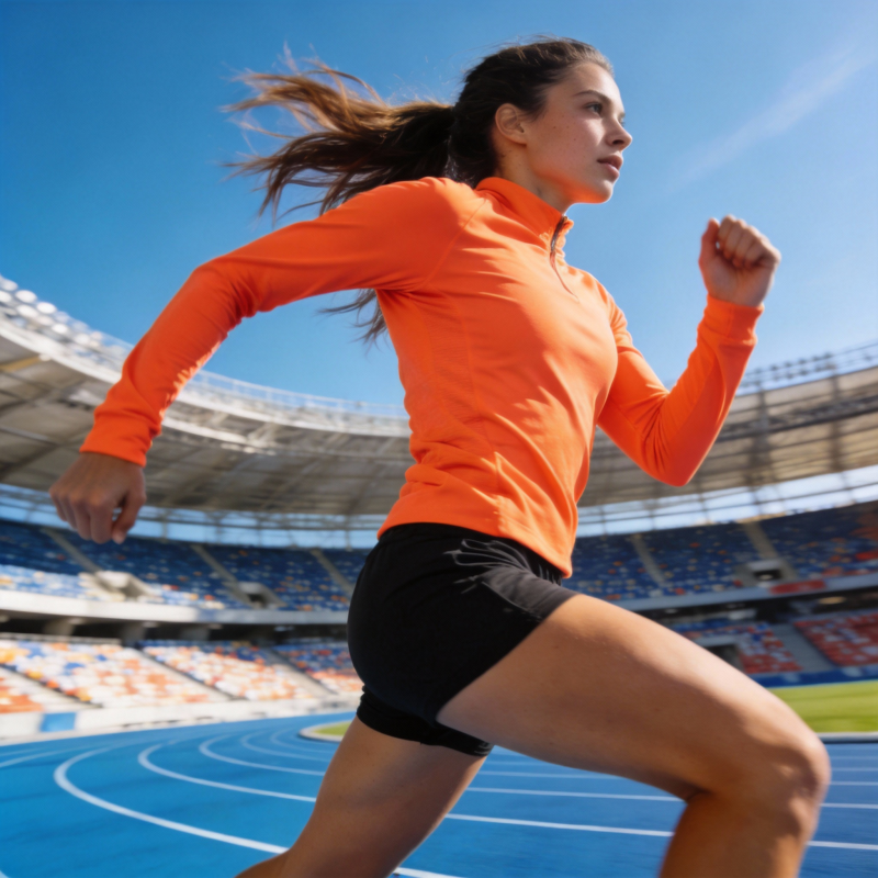 赛道上的奔跑者图片