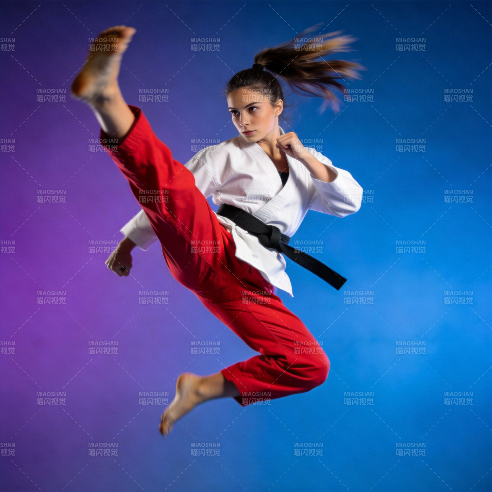 空翻踢腿瞬间图片