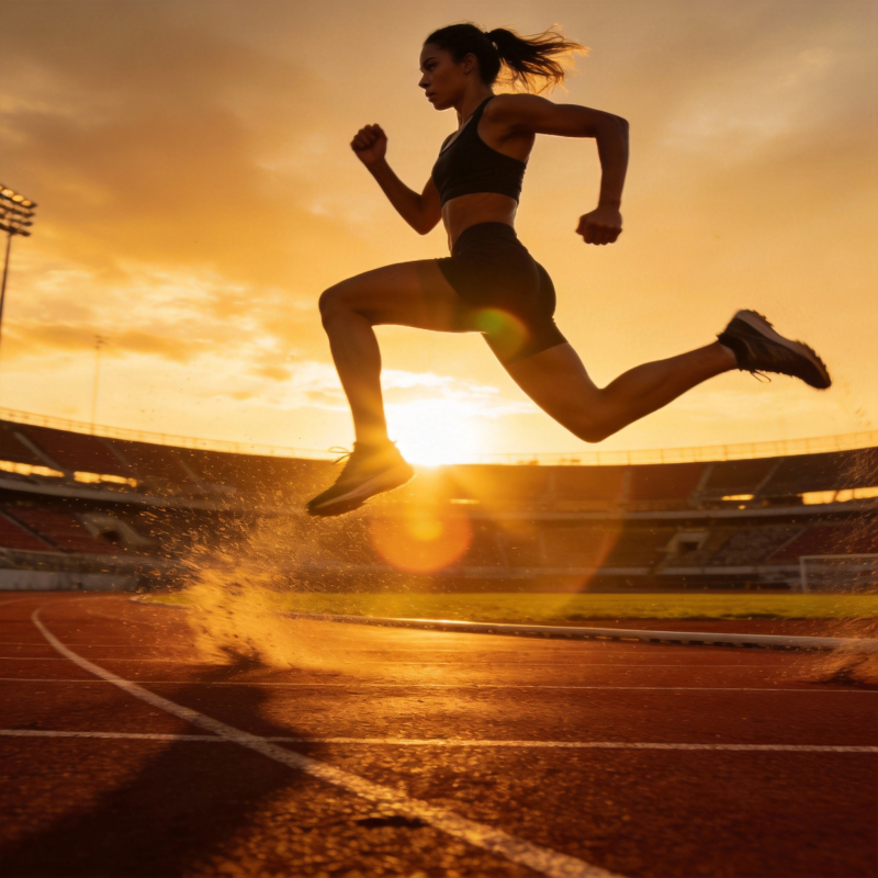 奔跑的剪影图片