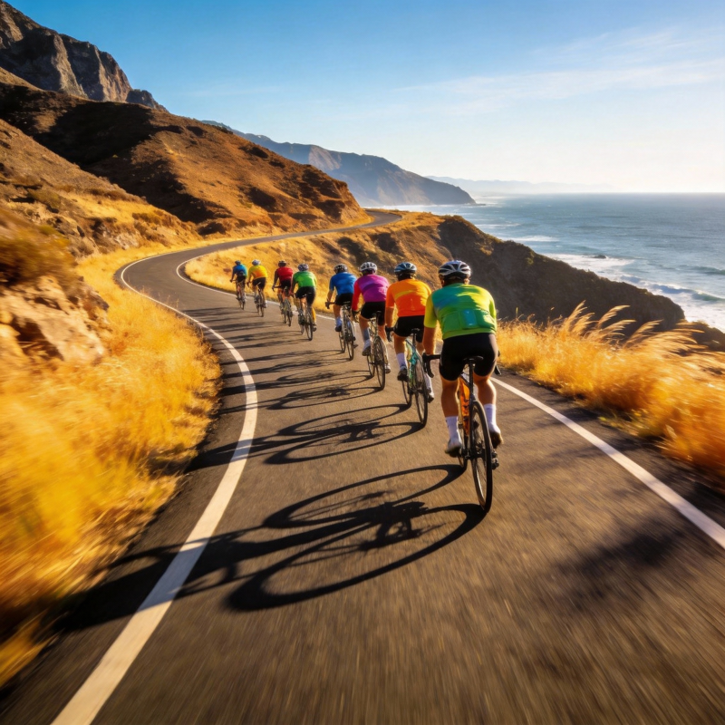 海岸骑行之旅图片