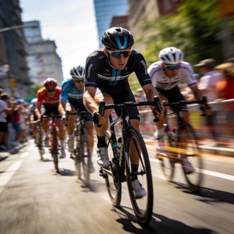 城市骑行竞速图片