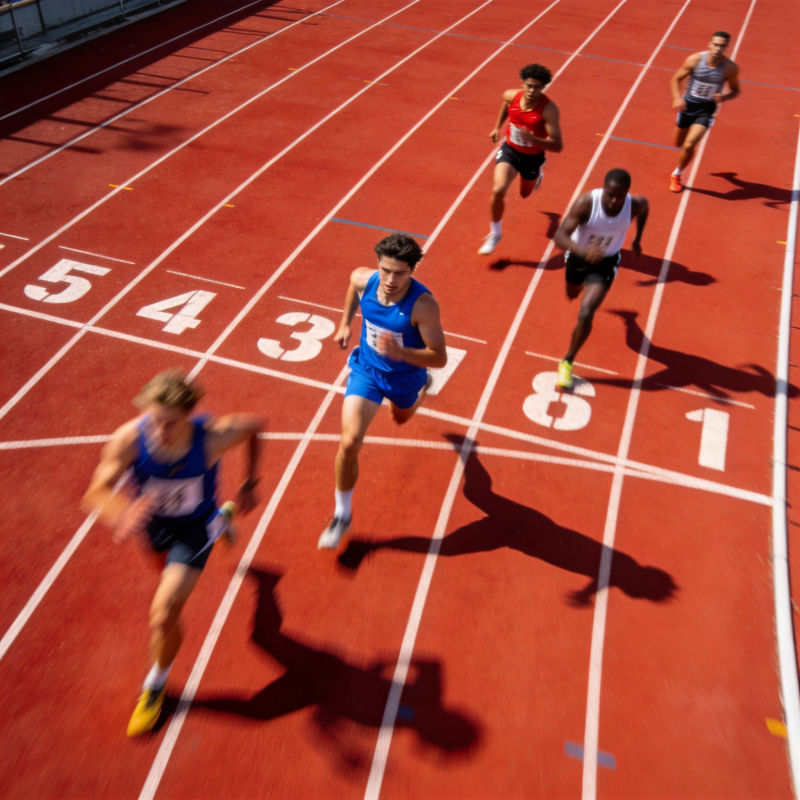 赛道上的速度对决图片