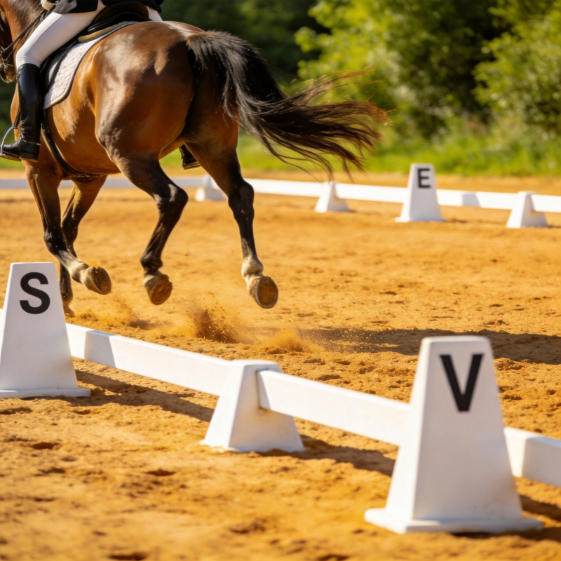 骏马飞跃障碍图片