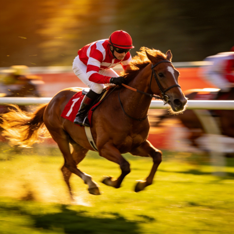 赛马飞驰瞬间图片