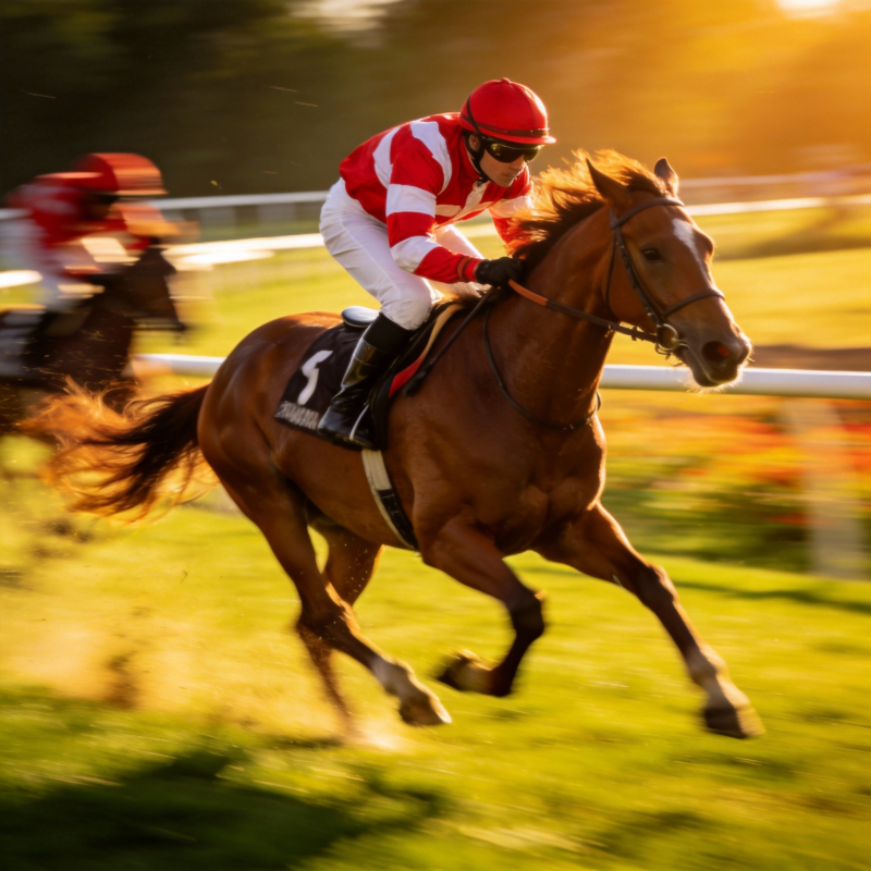 赛马疾驰瞬间图片