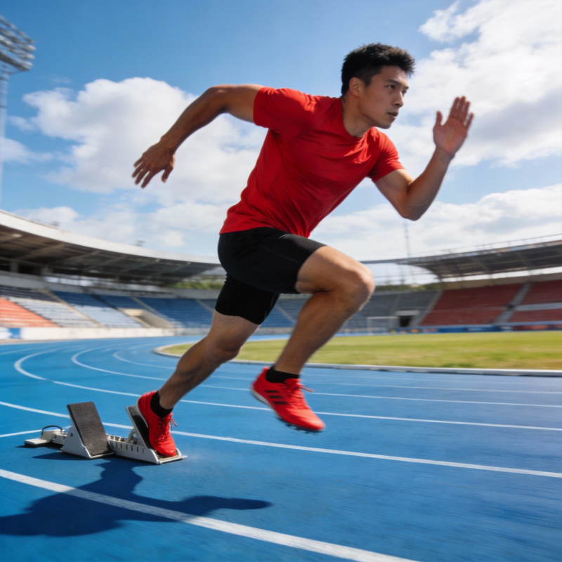 起跑瞬间 冲刺向前图片