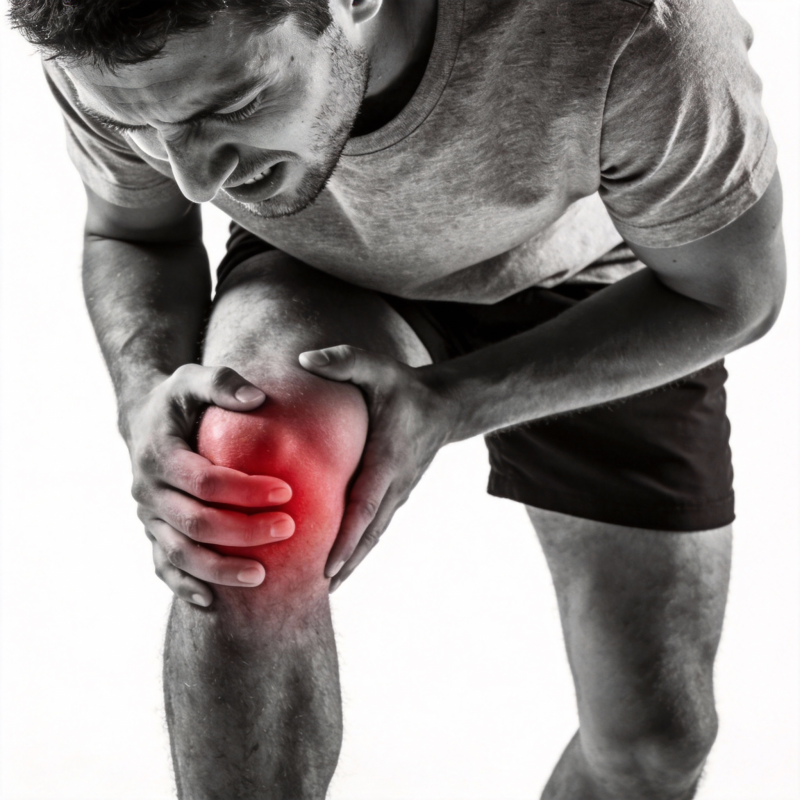 膝盖疼痛难忍图片