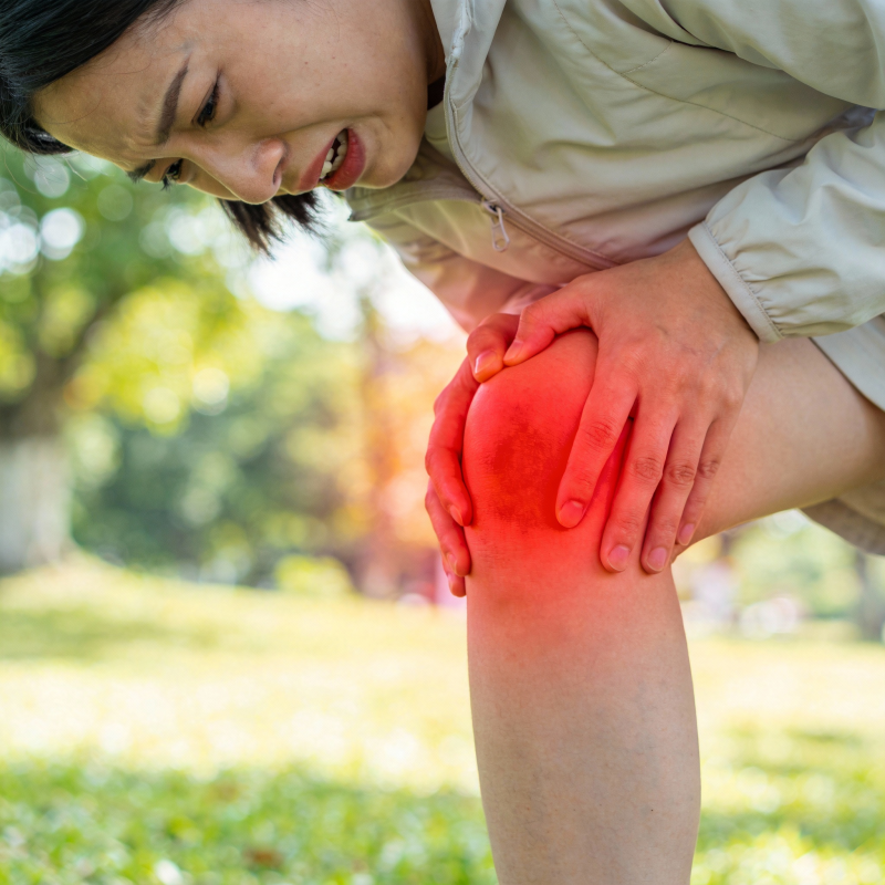 膝盖疼痛困扰图片