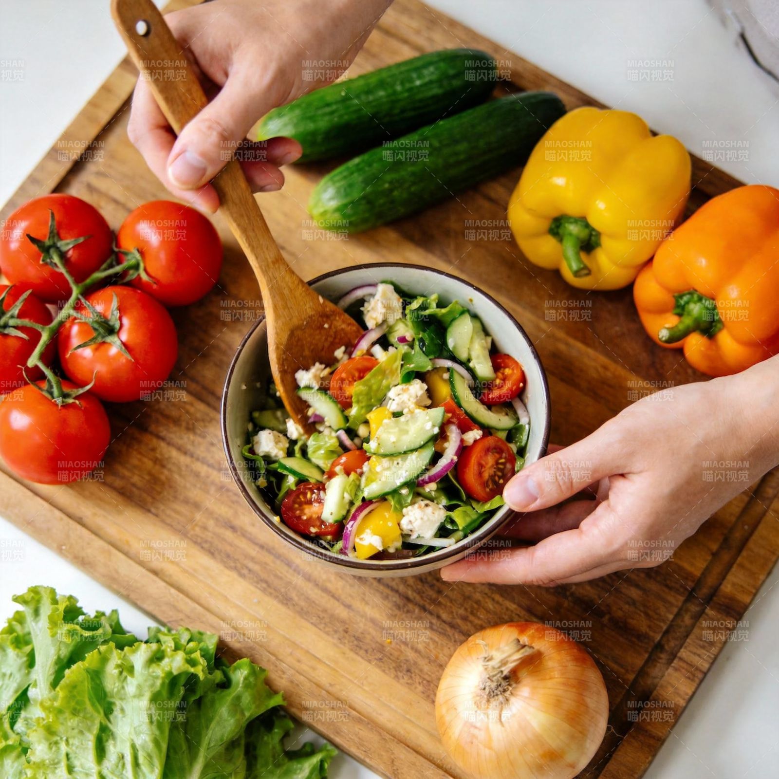 新鲜蔬菜沙拉图片
