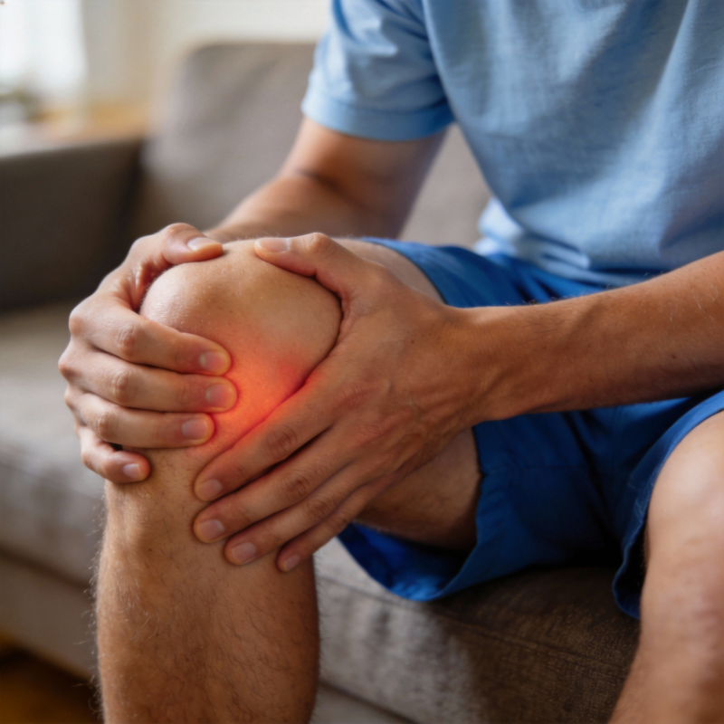 膝盖疼痛困扰图片