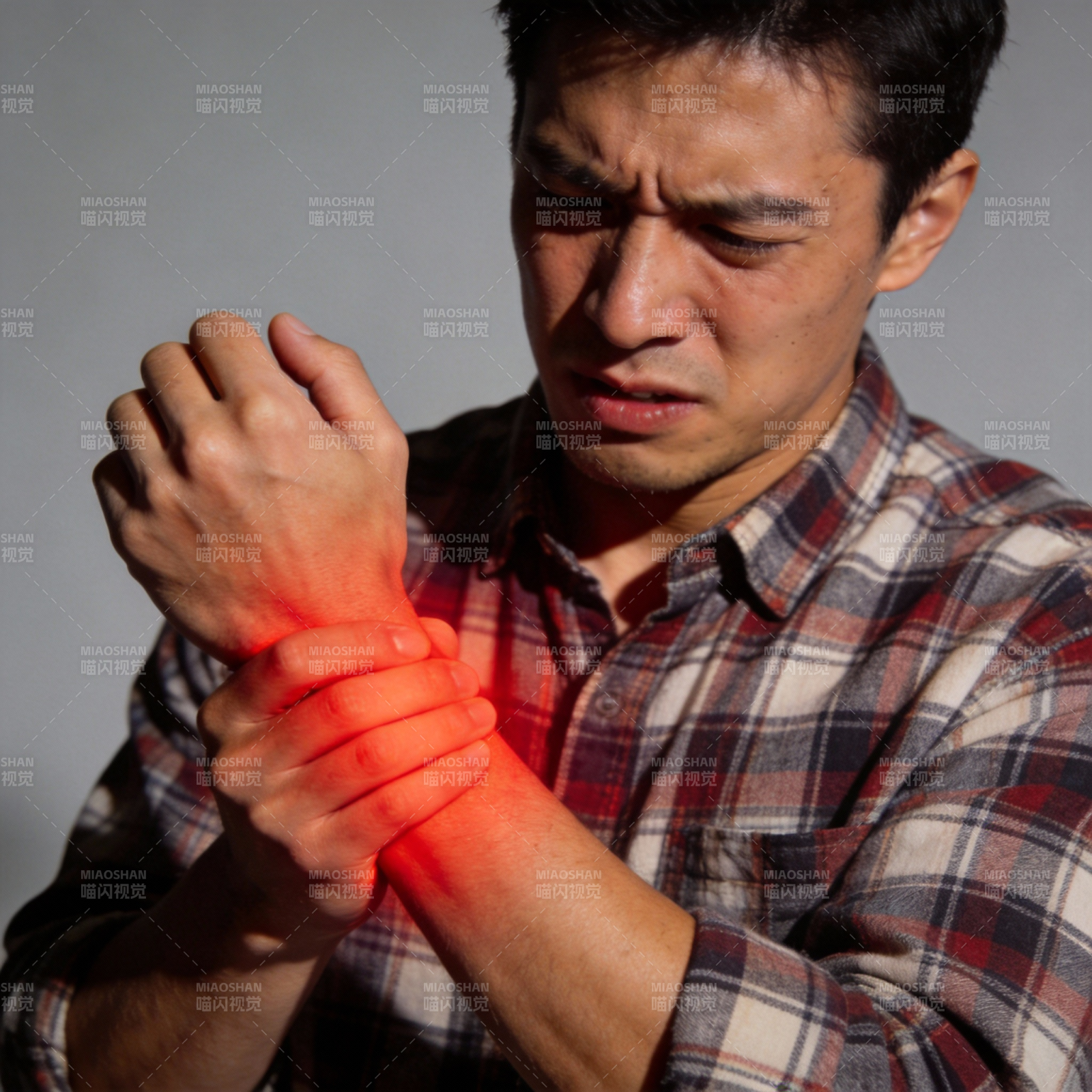 腕部疼痛难忍图片