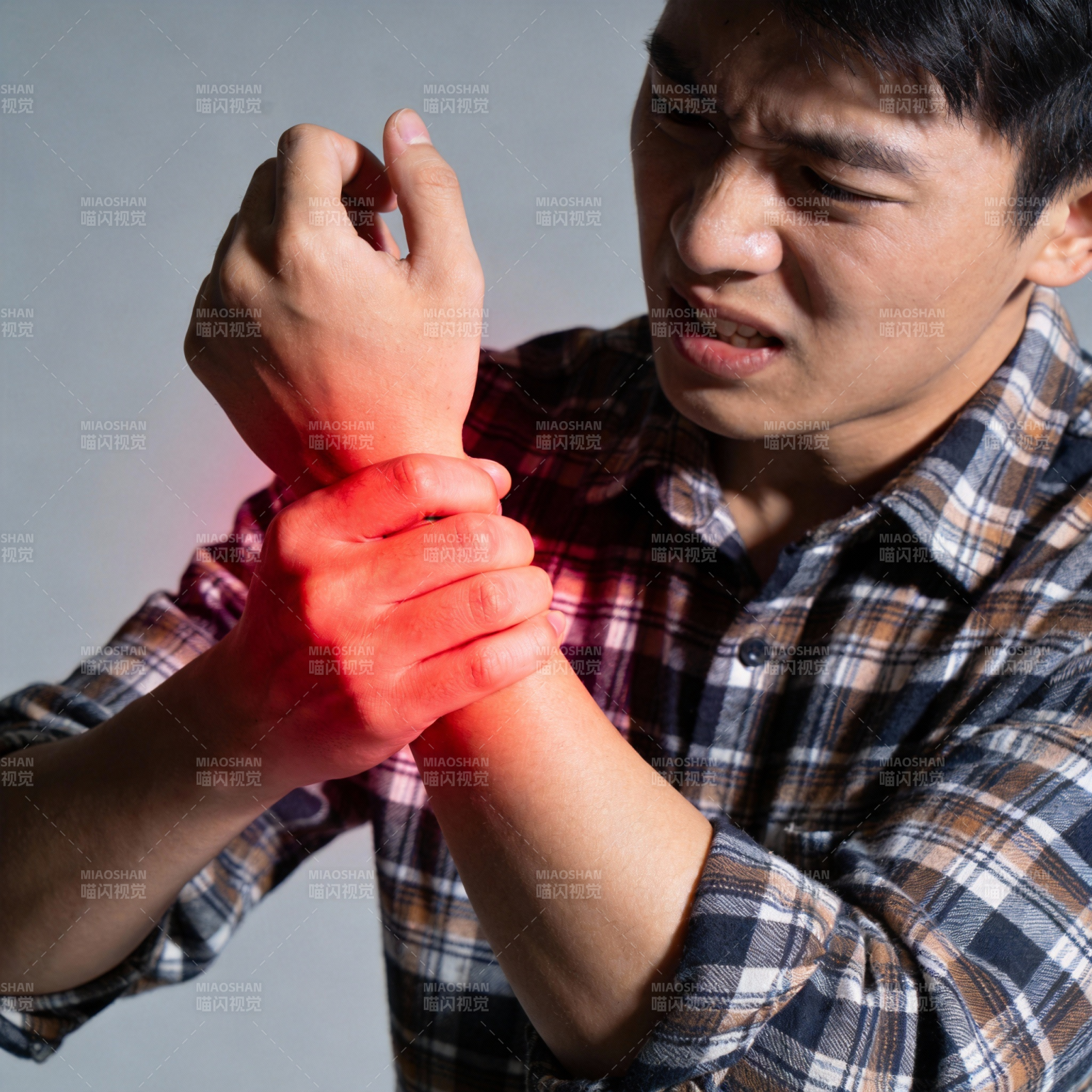 腕部疼痛难忍图片