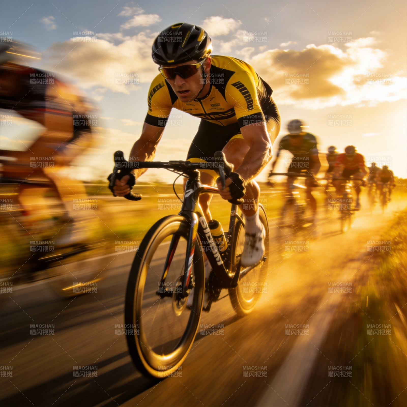 骑行追光图片
