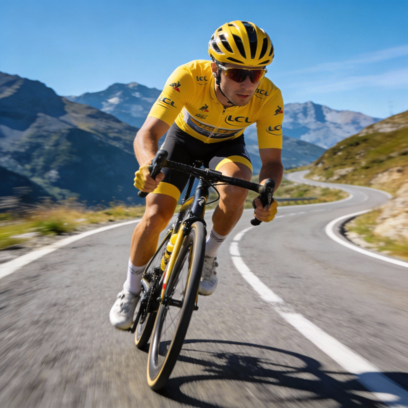 黄衫骑手山道疾驰图片