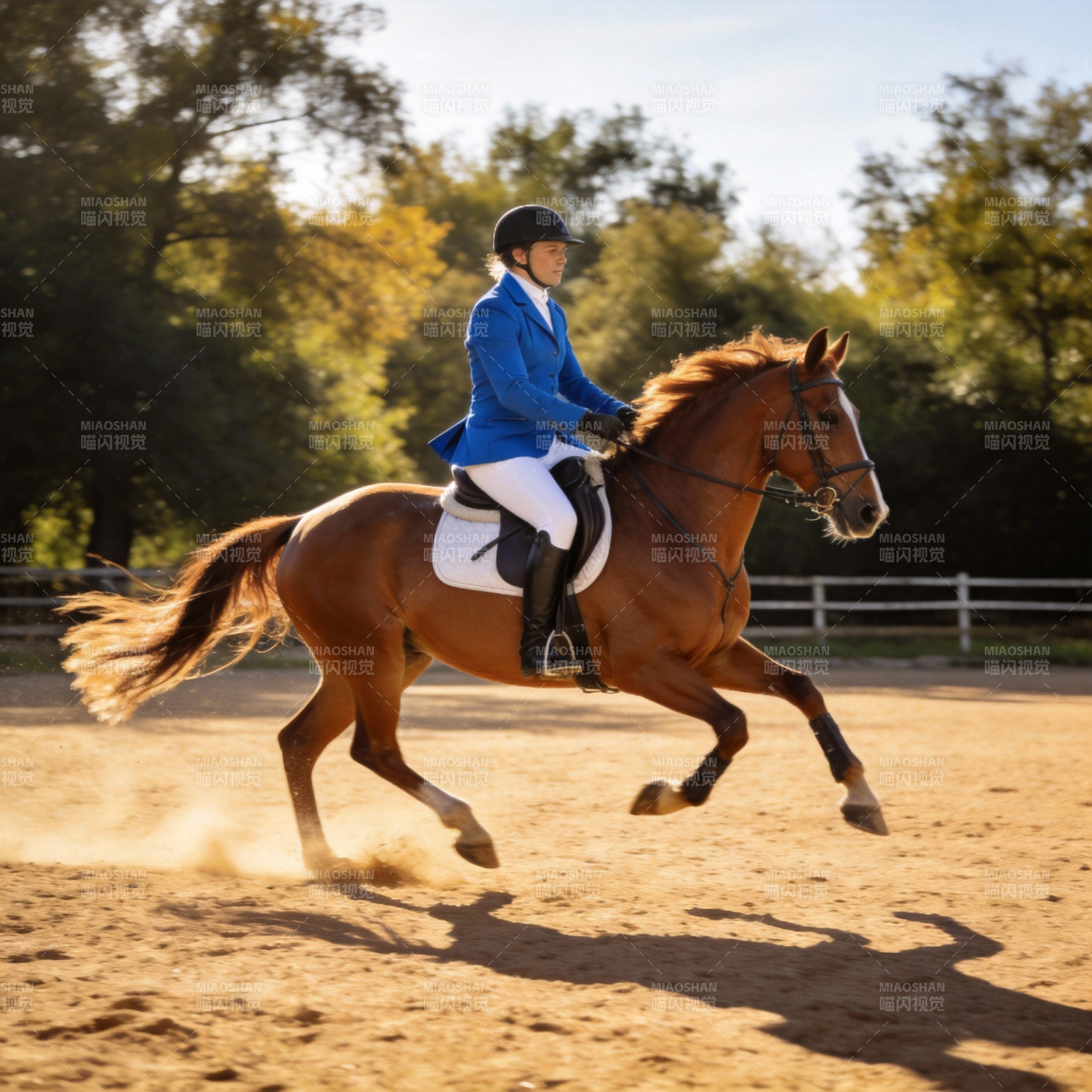 骏马飞驰 骑手英姿图片