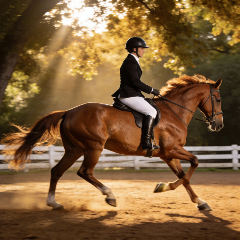 骑手与骏马共舞图片