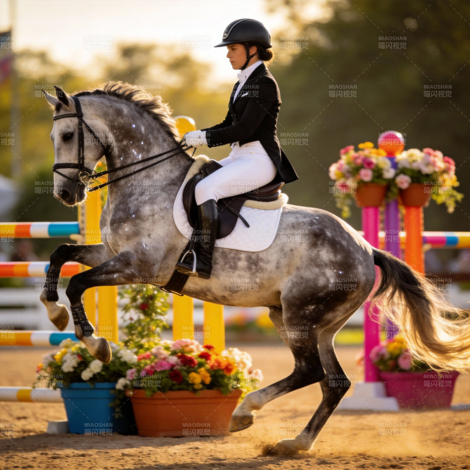 马术优雅瞬间图片