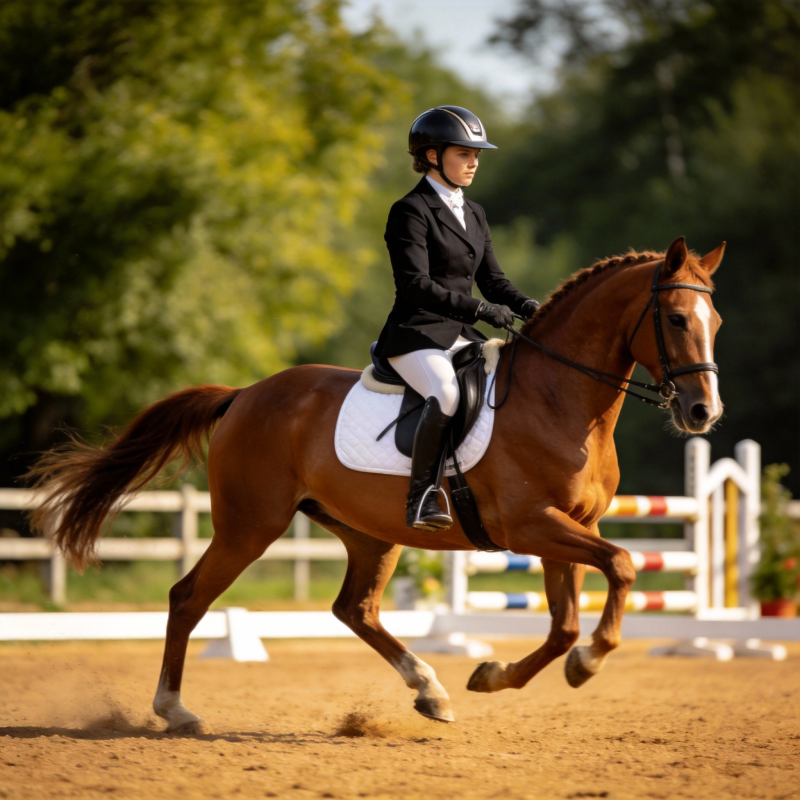 骑手驰骋赛场图片