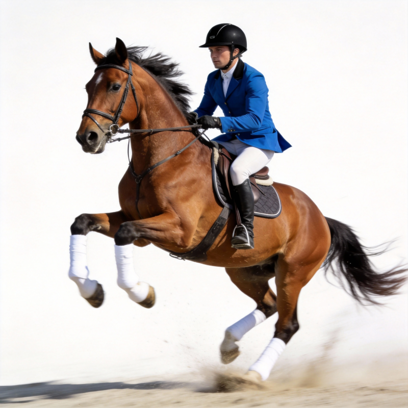 骏马腾跃 骑手英姿图片