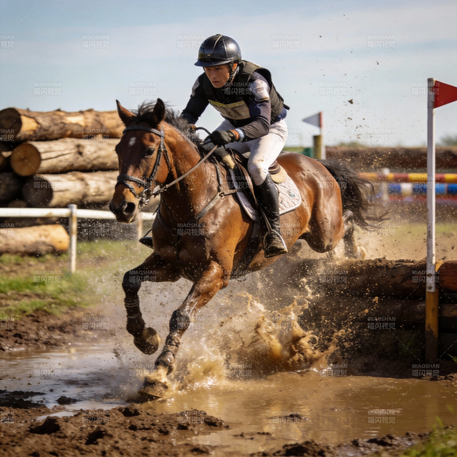 马术越野飞驰图片
