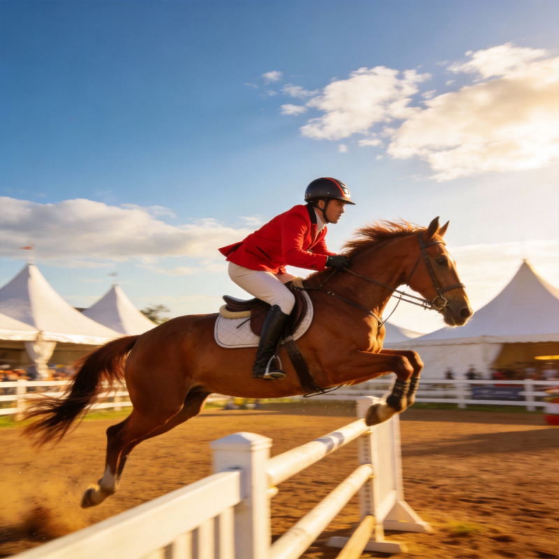 骏马腾跃 驰骋赛场图片