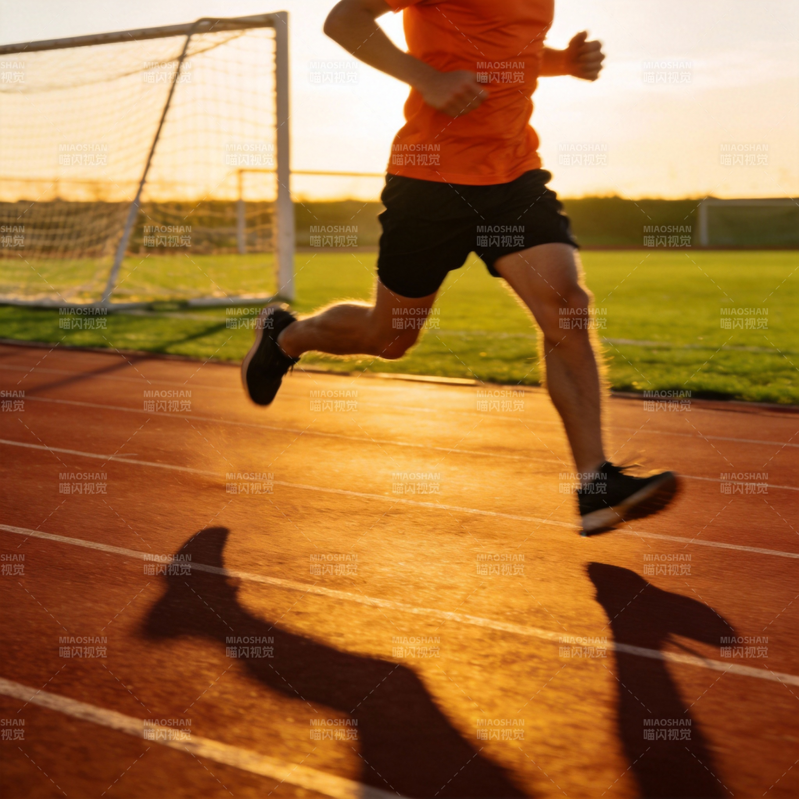 奔跑的剪影图片