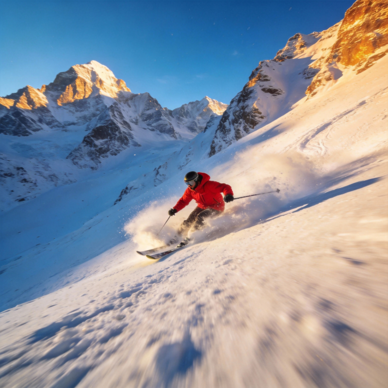 雪山疾驰 尽享滑雪激情图片