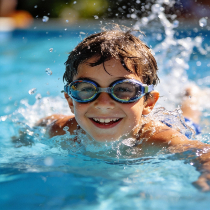 泳池中的快乐时光图片