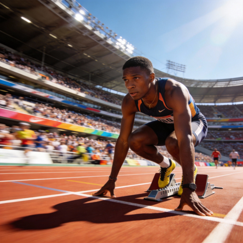 起跑瞬间 蓄势待发图片