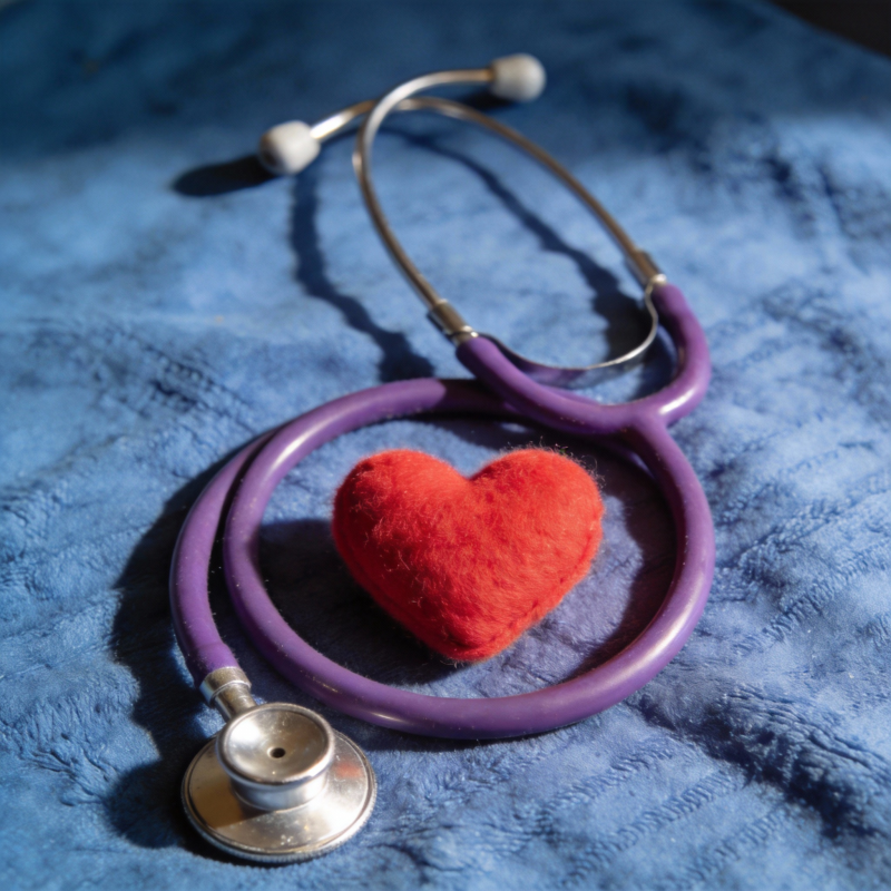 爱心与听诊器图片