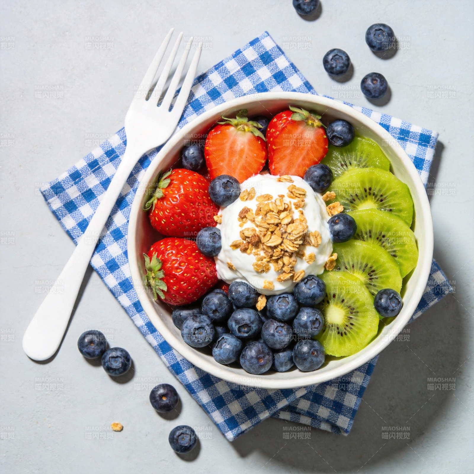 水果酸奶碗图片
