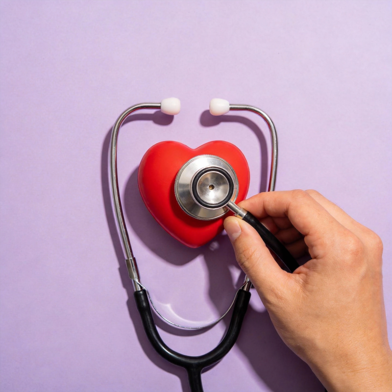 听诊器与红心图片