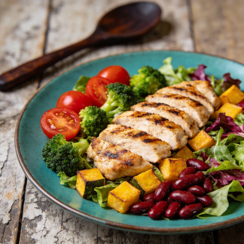 美味鸡胸沙拉图片