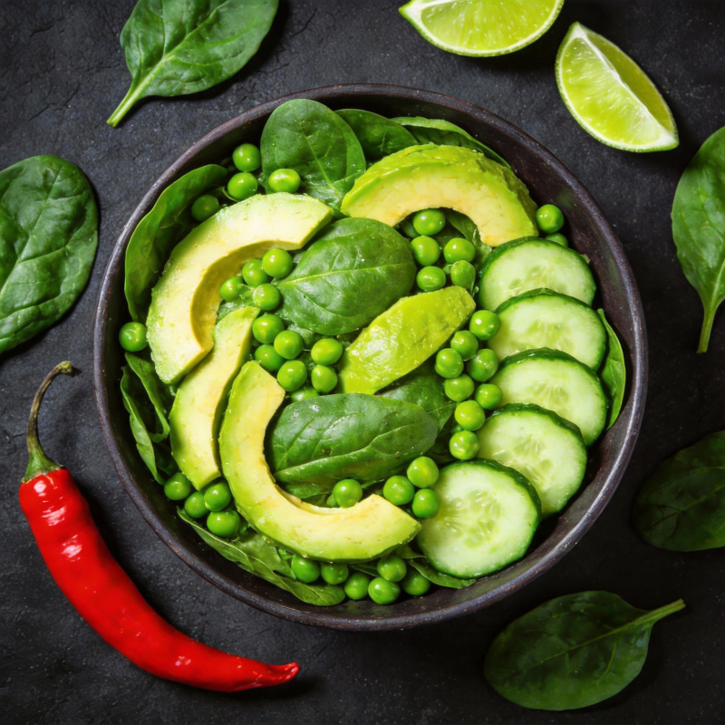 清新蔬菜沙拉图片