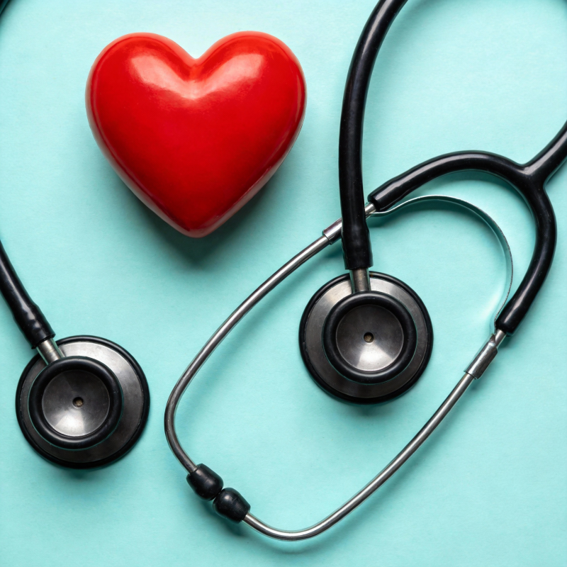 心与听诊器图片