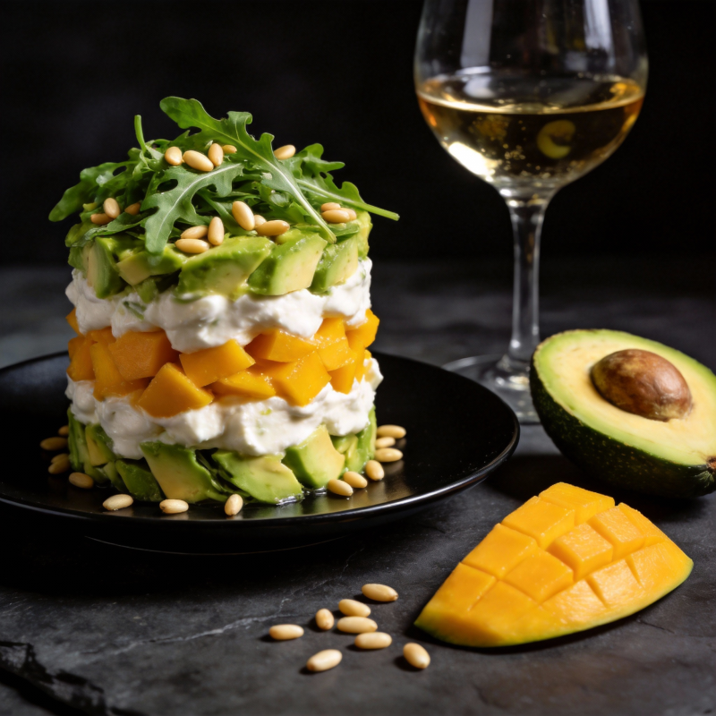 芒果牛油果塔图片