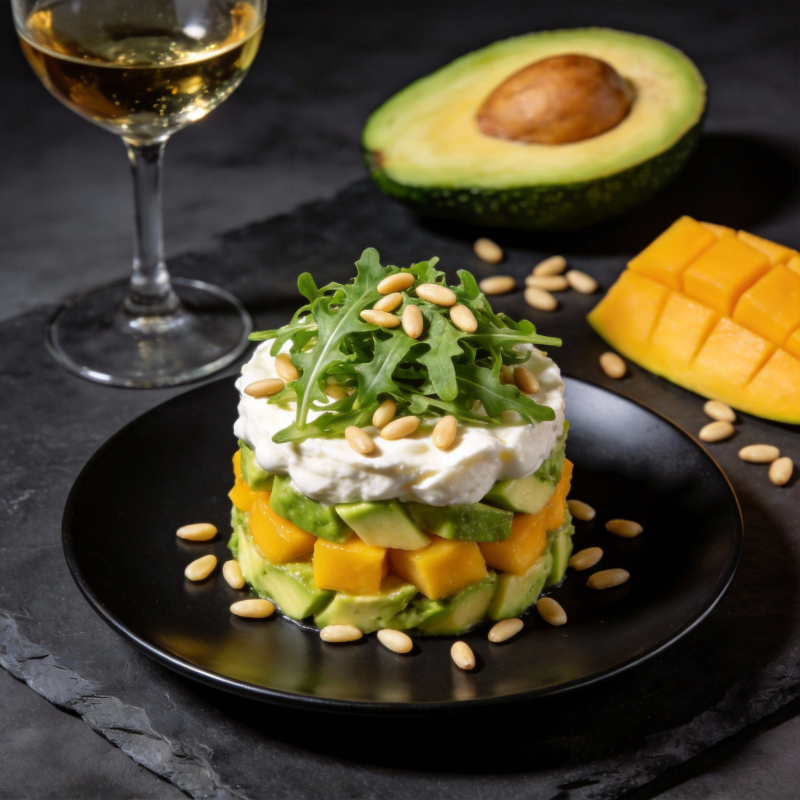 芒果牛油果塔图片