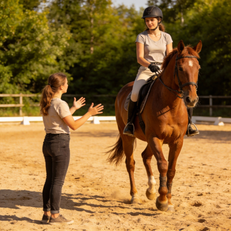骑马训练现场图片