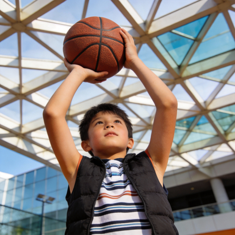 少年投篮瞬间图片