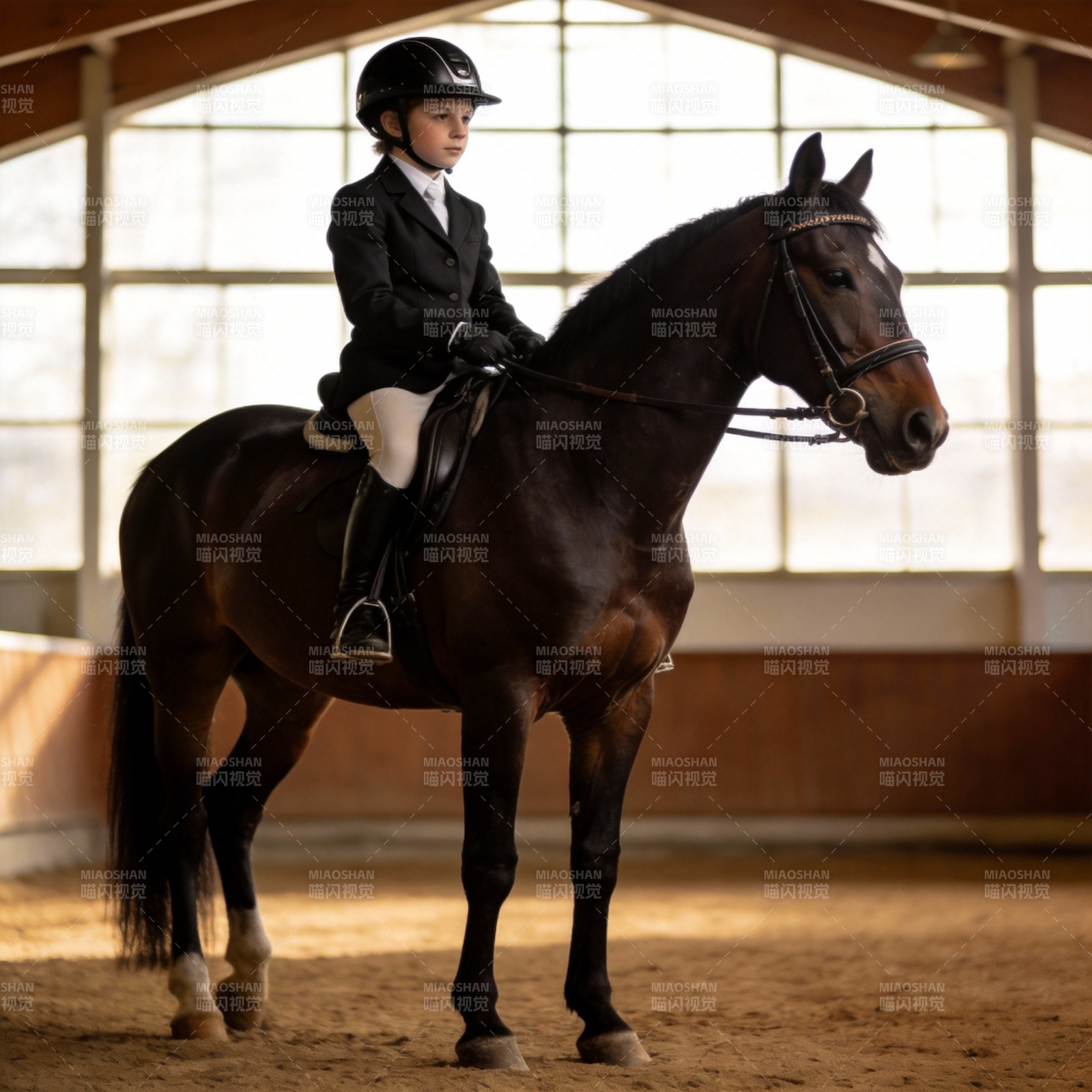 骑手与骏马共舞图片